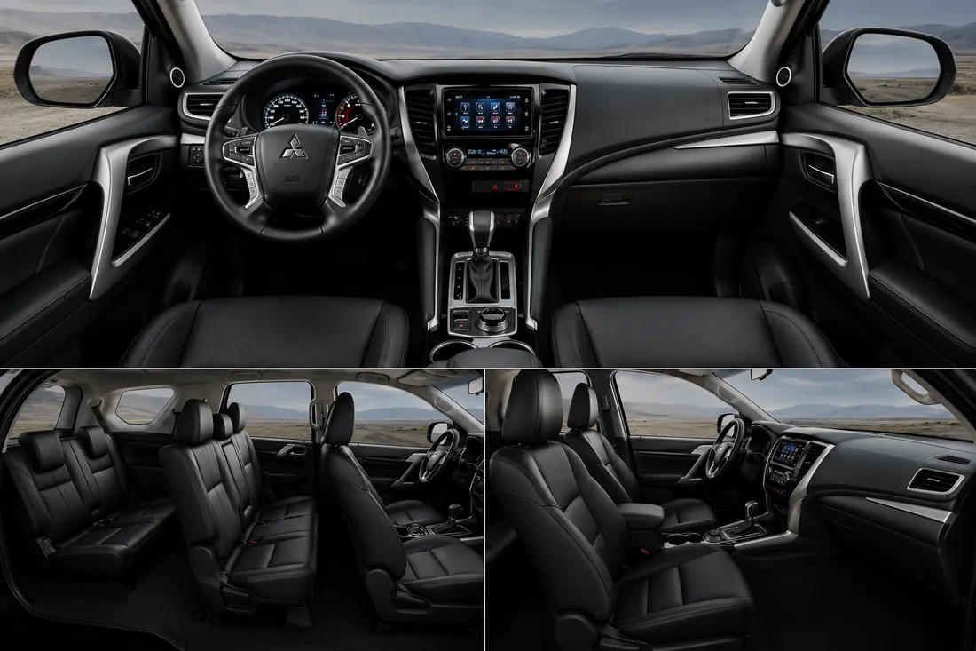 Mitsubishi Montero interior — car rental in Palawan