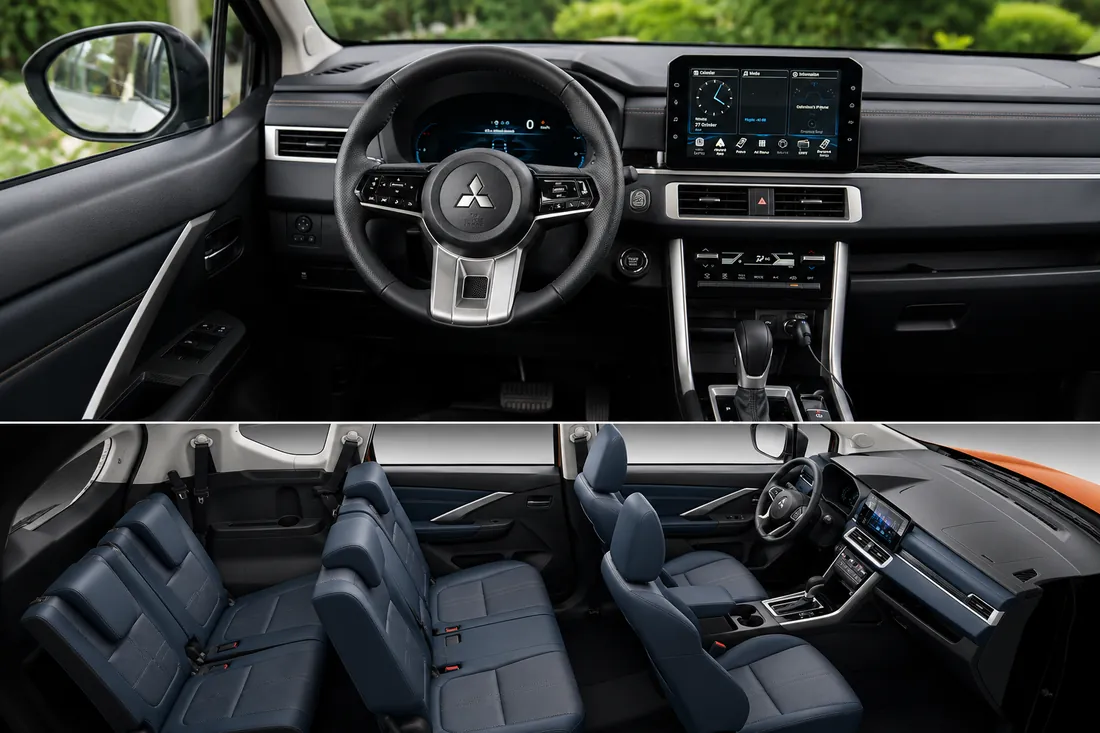 Mitsubishi Xpander M/T interior — car rental in Palawan