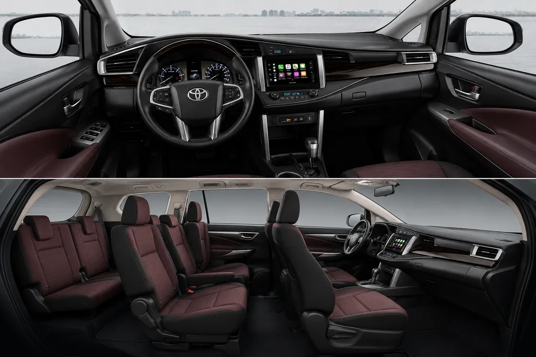 Toyota Innova interior — car rental in Palawan