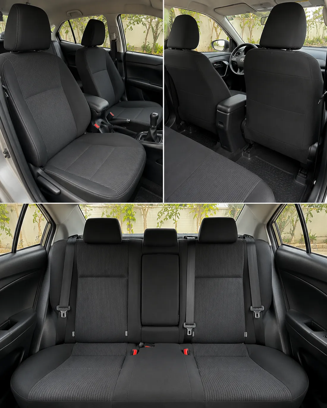 Toyota Vios interior — car rental in Palawan