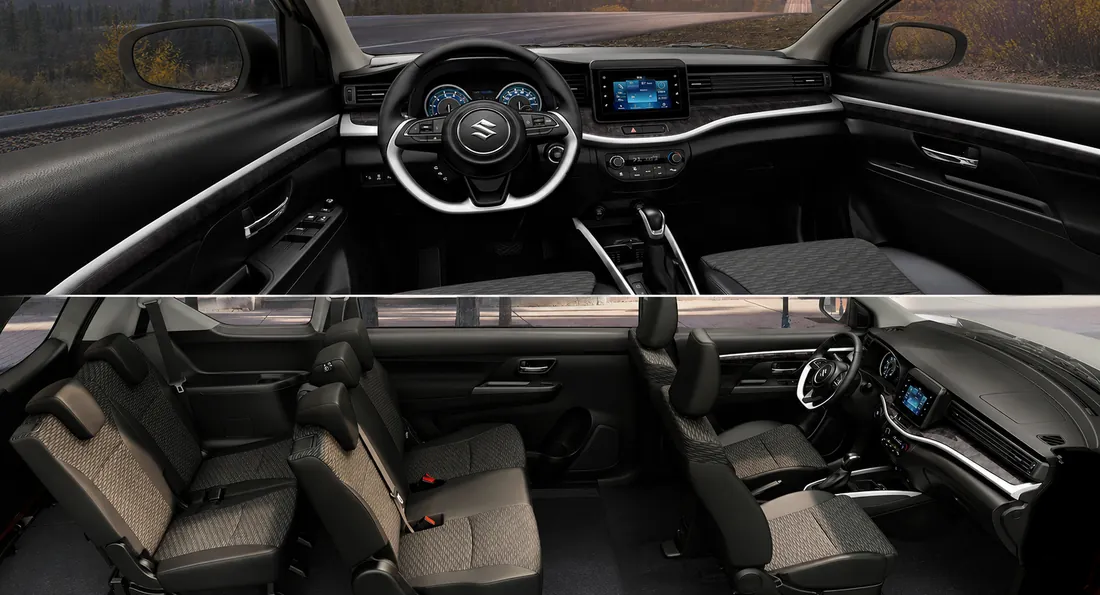 Suzuki XL7 Hybrid A/T interior — car rental in Palawan