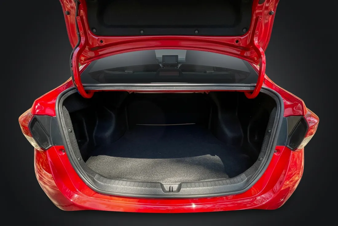 Toyota Vios compartment — car rental in Palawan