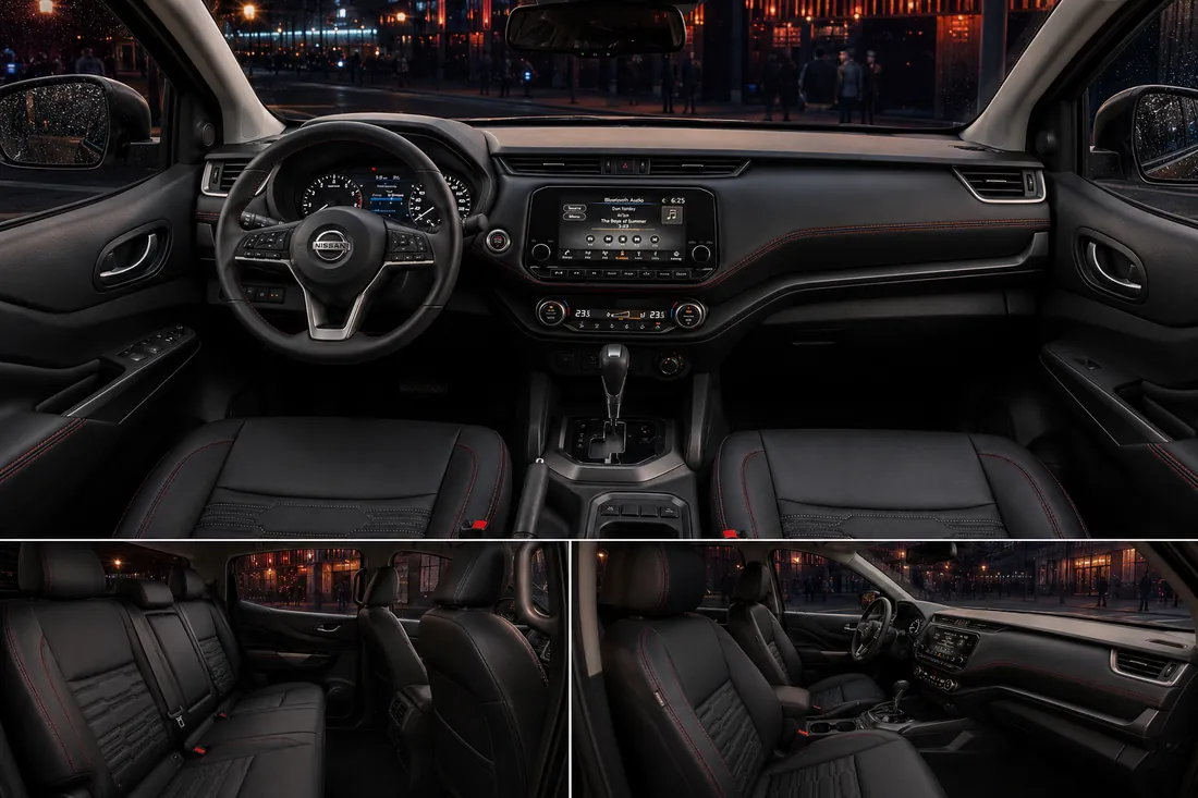 Nissan Navara 4×2 interior — car rental in Palawan
